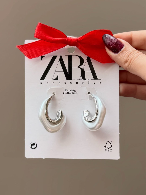 کالکشن گوشواره ZARA سفید