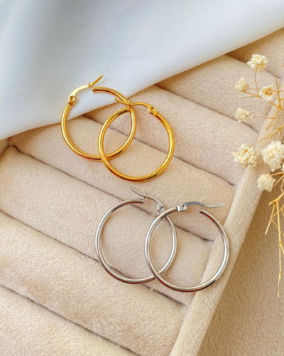 گوشواره حلقه ای استیل