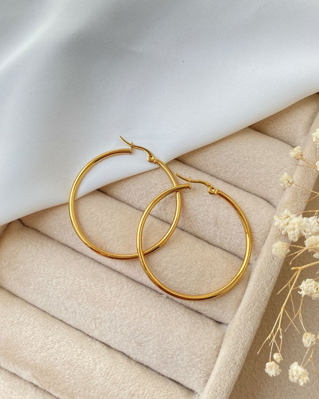 گوشواره حلقه ای استیل