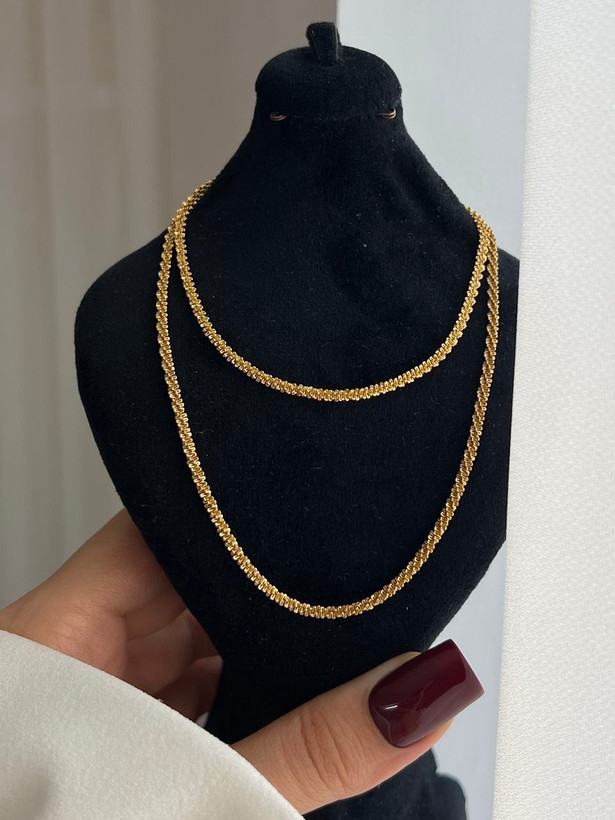 گردنبند خاویاری طلایی