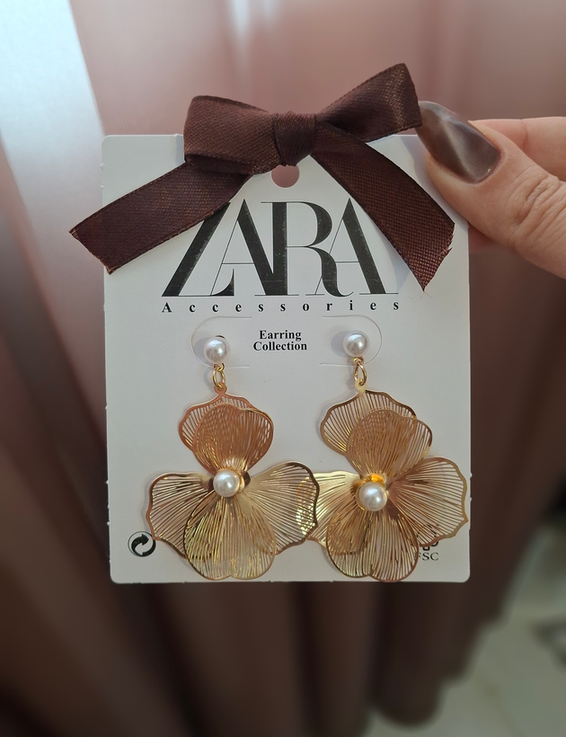 کالکشن گوشواره ZARA طلایی