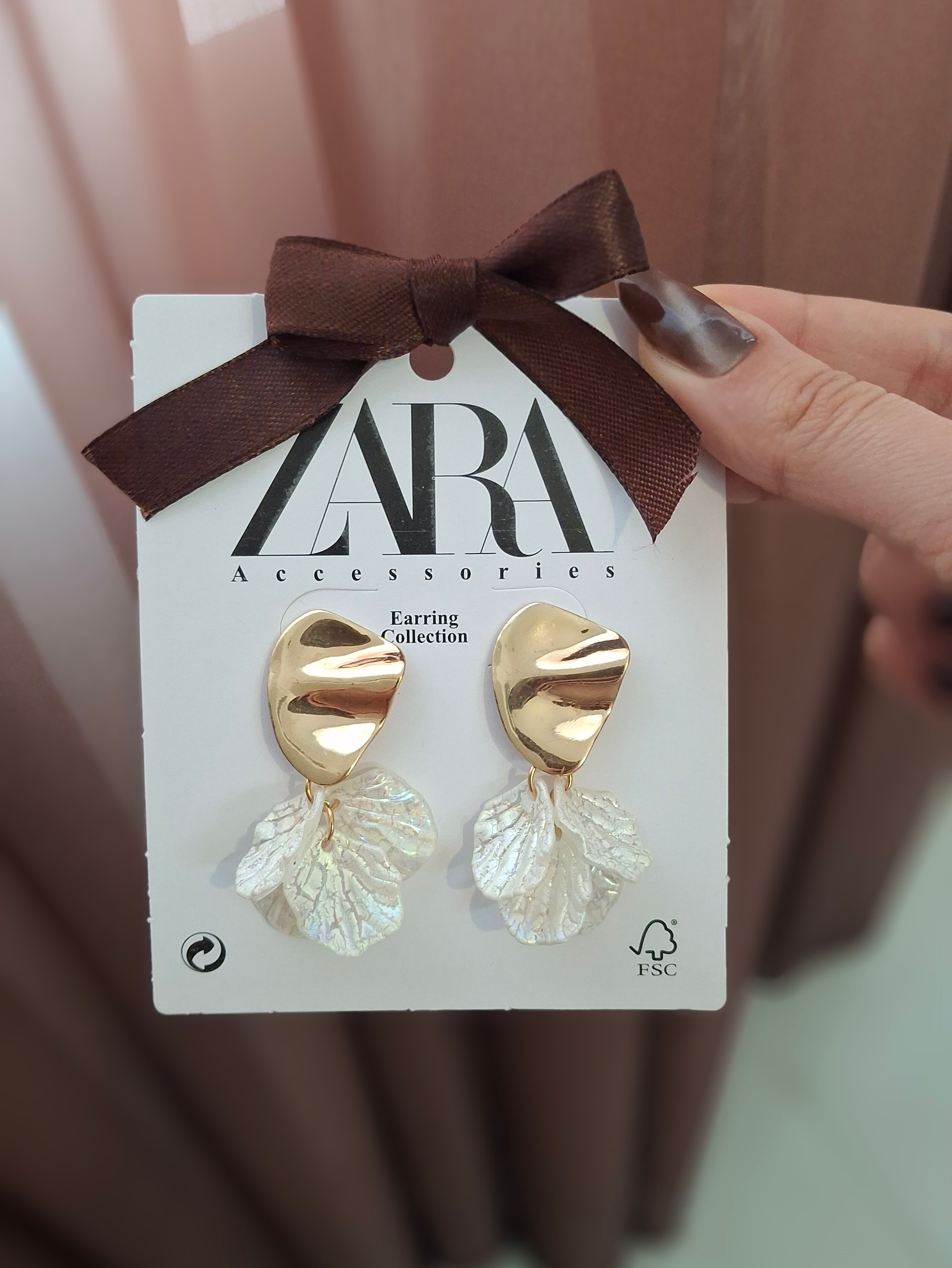 کالکشن گوشواره ZARA طلایی