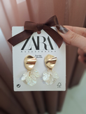 کالکشن گوشواره ZARA طلایی