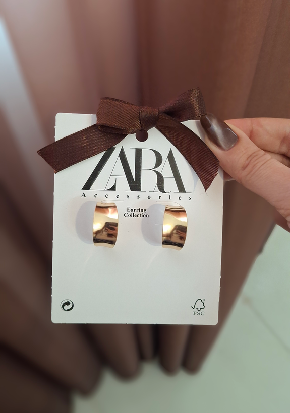کالکشن گوشواره ZARA طلایی