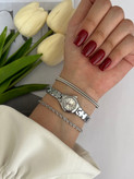 ساعت هانگری نقلی نقره ای